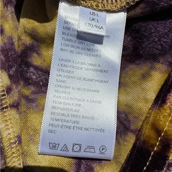 Urban Outfitters Purple and Gold Mini Dress size Large - Picture 12 of 13